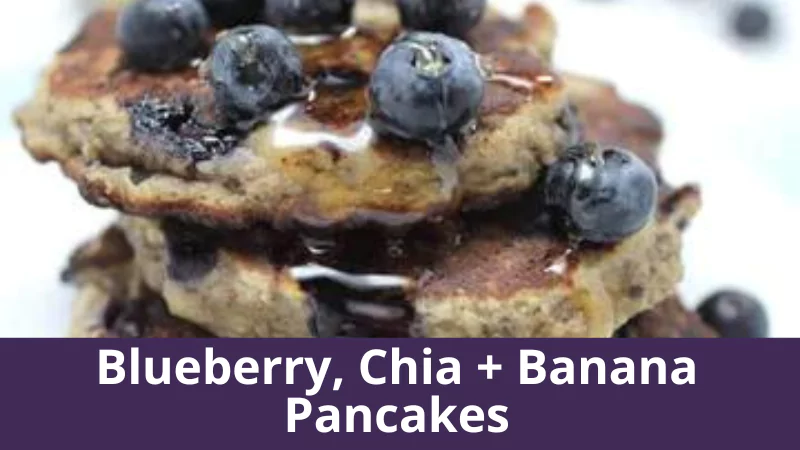Blueberry, Chia + Banana Pancakes