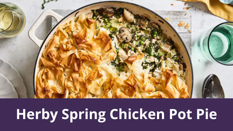 Herby spring chicken pot pie